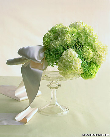 green wedding flowers