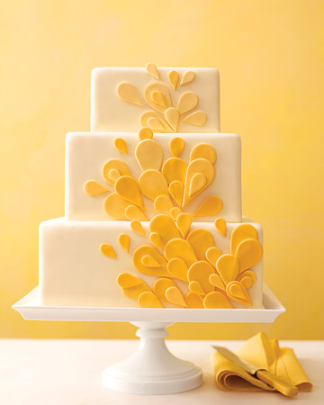 Piping Designs For Cakes. Teardrop Design Wedding Cake