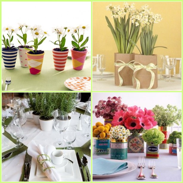 potted centerpieces In the Details potted centerpieces In the Details
