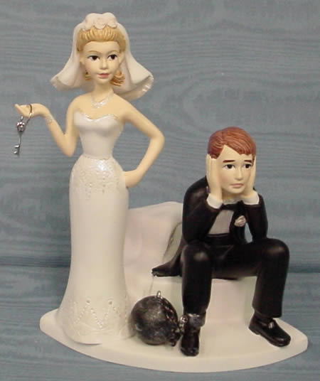 Ball and Chain Cake Topper Ball and Chain Wedding Cake Topper