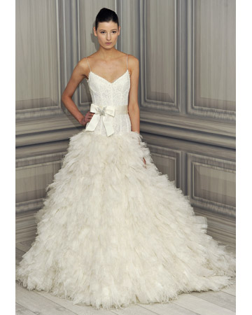 Brides of a Feather: 2012 Wedding Gowns with Plumage