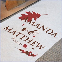 Pretty, Personalized Wedding Aisle Runners